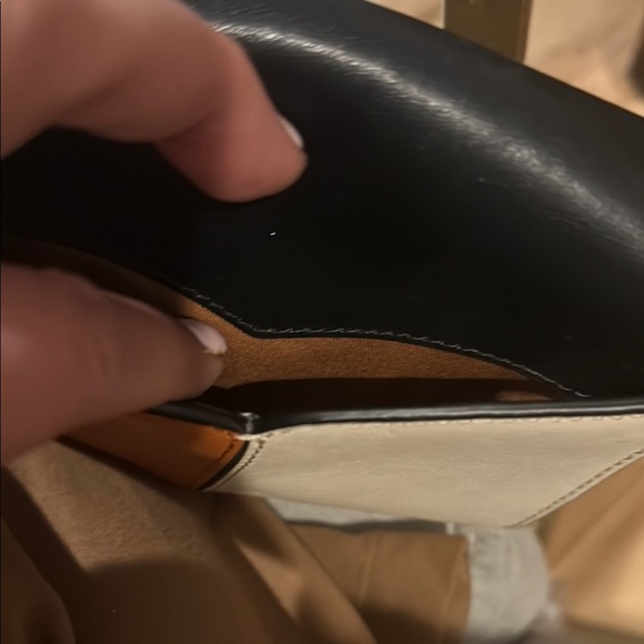 Sandro Color Block Mini Bag with Gold Chain - Picture 4 of 5